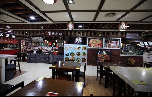 商场餐厅门面装修 商场小餐厅装修效果图