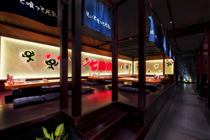 图为公共用餐区一角