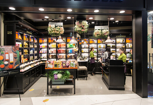 英伦风格的化妆品店铺门头装饰图片