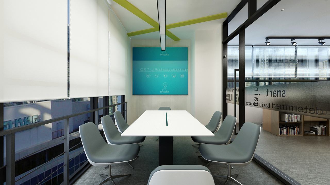 现代风格户外俱乐部会议室装修效果图