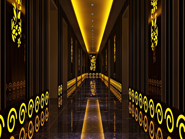 夜总会走廊装修效果图