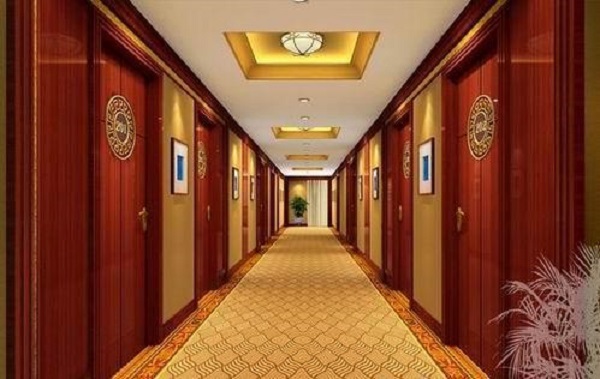 大型饭店走廊装修效果图
