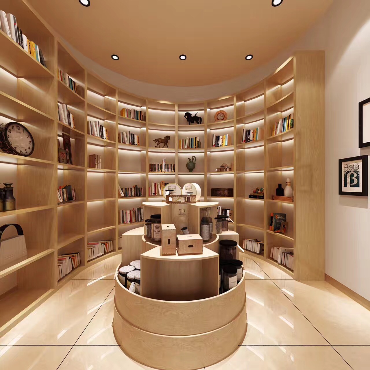 图书室装修设计效果图 图书室装修设计效果图