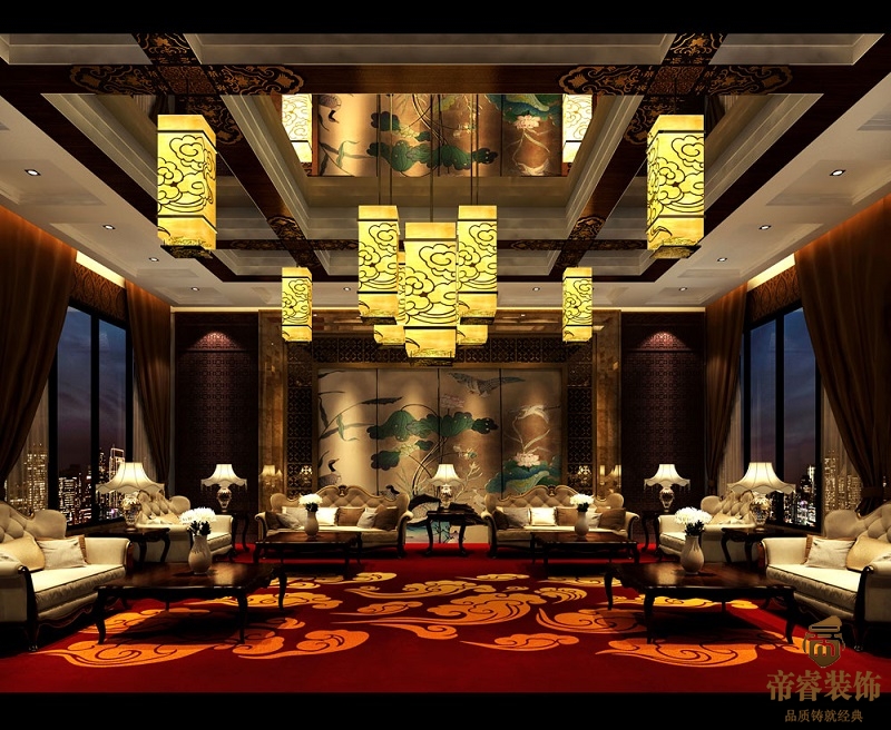 成都四星级酒店装修图片 成都四星级酒店装修图片-豪华中国风