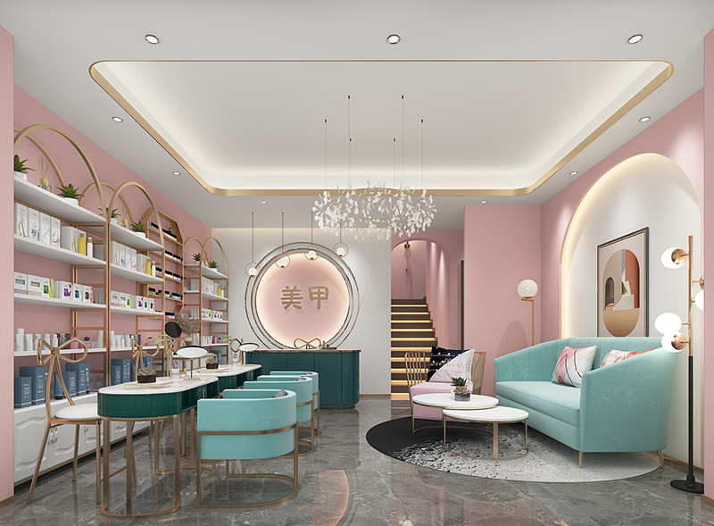 成都美甲店铺如何装修设计才显得美观大气好...
