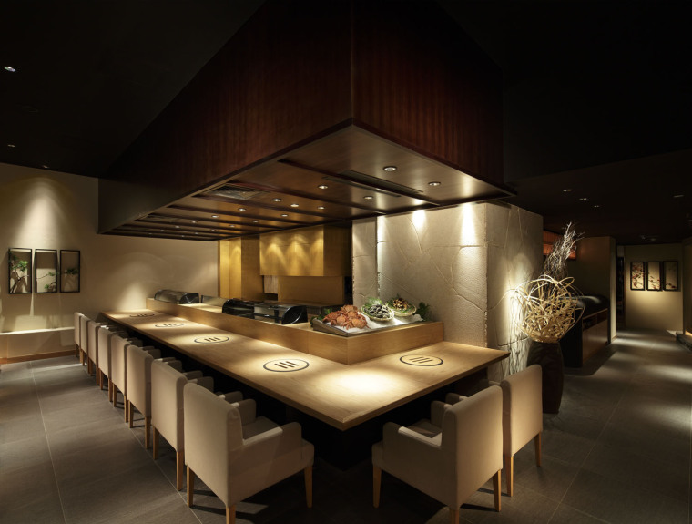 「日式料理餐厅装修设计」日料店面装修效果...