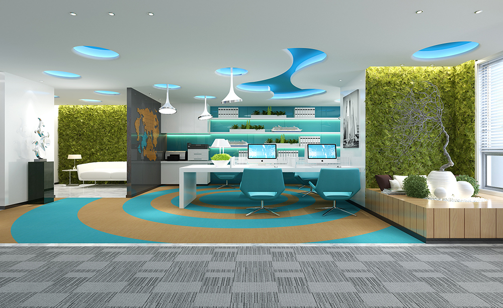 办公室隔断设计装修图片