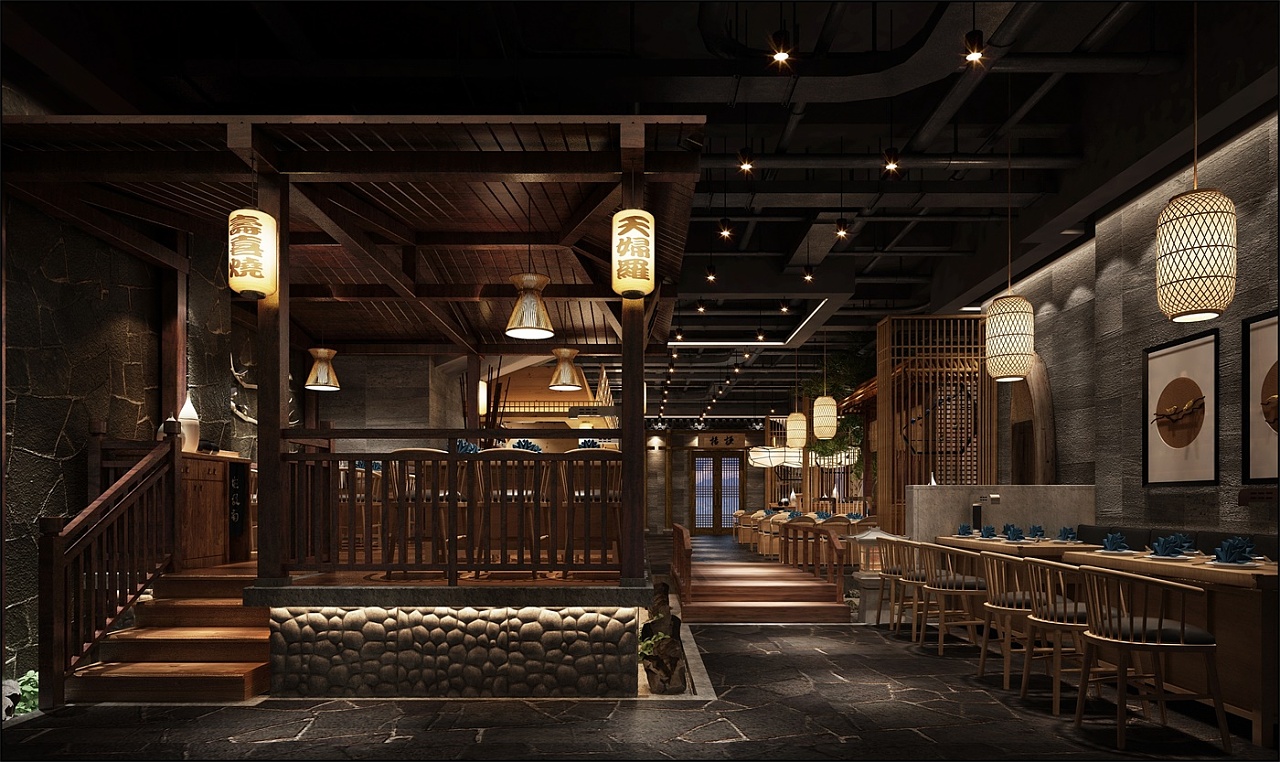 新中式火锅店装修设计效果图及装修理念介绍