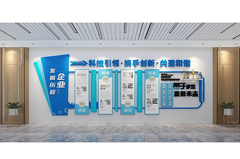 办公室文化墙设计效果图