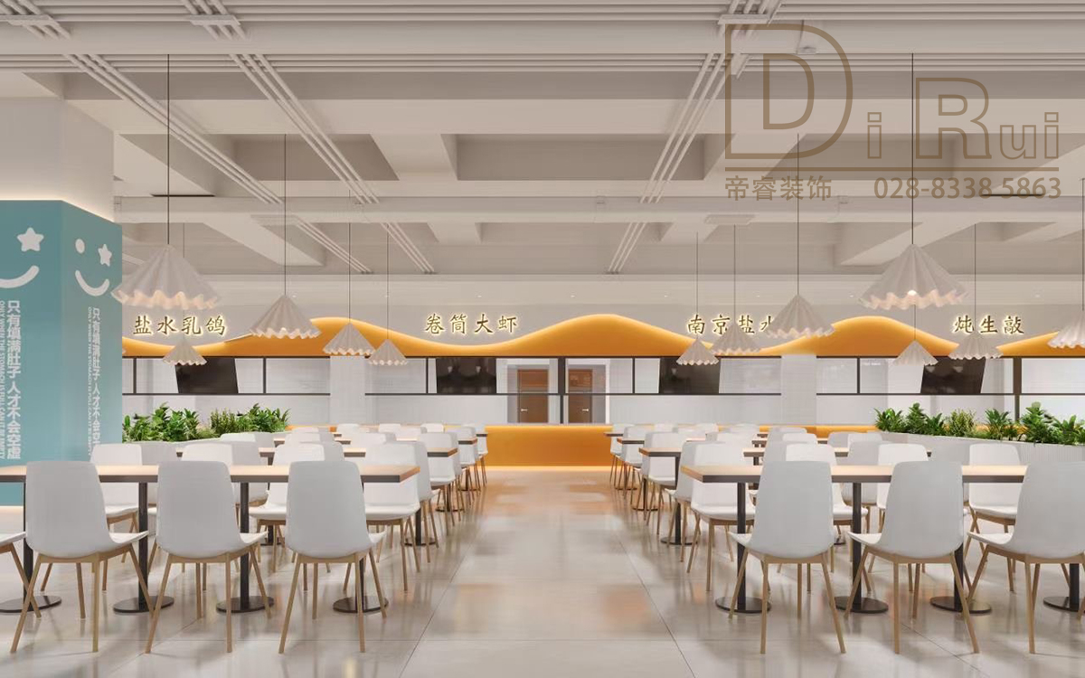 大学食堂校园餐厅装修设计效果图